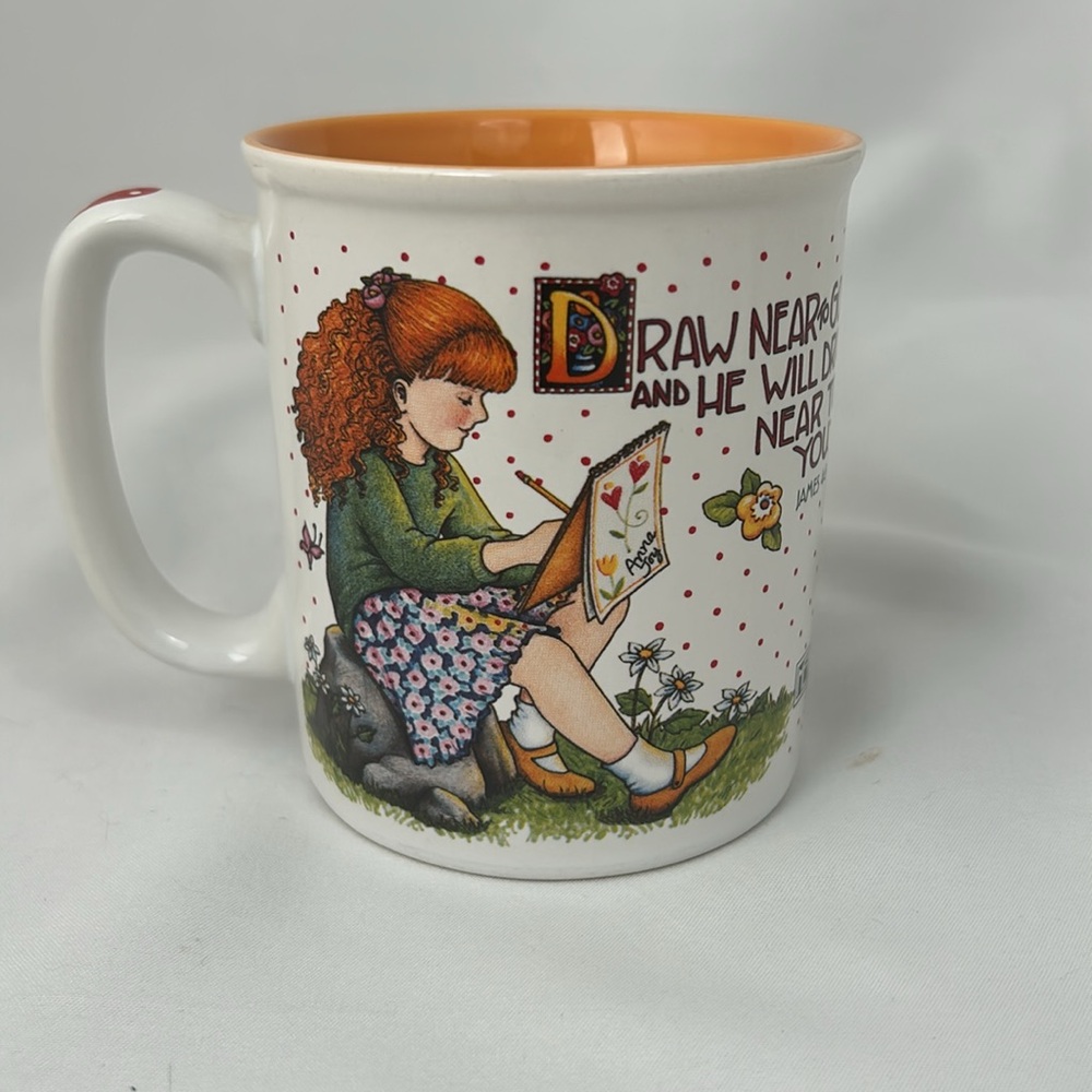 ME - Mary Engelbriet Vintage Coffee Mug James 4:8 Bible verse